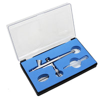 OPHIR Airbrush Compressor Kit 0.2mm Dual-Action Airbrush for Nail Art Makeup Beauty