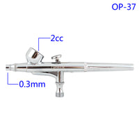 OPHIR Dual Action Body Model Airbrush Kit with Airbrush Holders and 1/8 & 1/8 Air Hose Splitter Set Adjustable