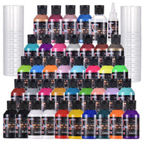 BUY TWO GET ONE FREE # OPHIR Acrylic Pouring Paint, High Flow Water-Based Acrylic Pour Paint, Pour Art Supplies for Pouring on Canvas, Wood, Glass, Paper, Tile, Rocks 3.8OZ/Bottles