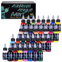 OPHIR Airbrush Acrylic Paint Airbrush DIY Pigment Colourful Ink for Hobby Model Shoes Leather Painting