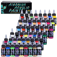 OPHIR Airbrush Acrylic Paint Airbrush DIY Pigment Colourful Ink for Hobby Model Shoes Leather Painting