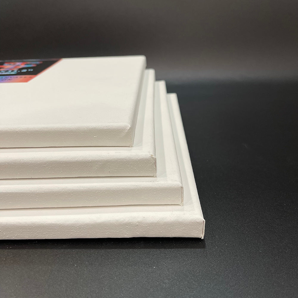 OPHIR Pack of 4 Stretched Cotton Canvas Boards Rectangular Canvases for Art Painting