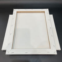 OPHIR Pack of 4 Stretched Cotton Canvas Boards Rectangular Canvases for Art Painting