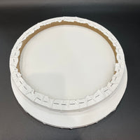 OPHIR 4x Stretched Cotton Canvas Boards Round Shape 9.8" 11.8" for Art Painting