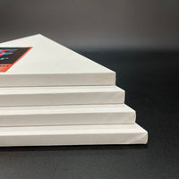 OPHIR Triangle Stretched Painting Art Canvas, White Blank Cotton Canvas Boards, Pack of 4