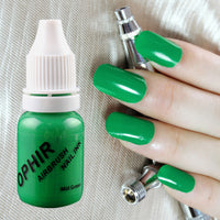 OPHIR Airbrush Nail Ink Polishing Pigment Nail Art Paint 10ML/Bottle for Airbrush Manicure Nail Art