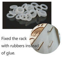 OPHIR Wooden Paint Rack Bottle Storage with Cabinet Organizer for 15 Bottles of Paints